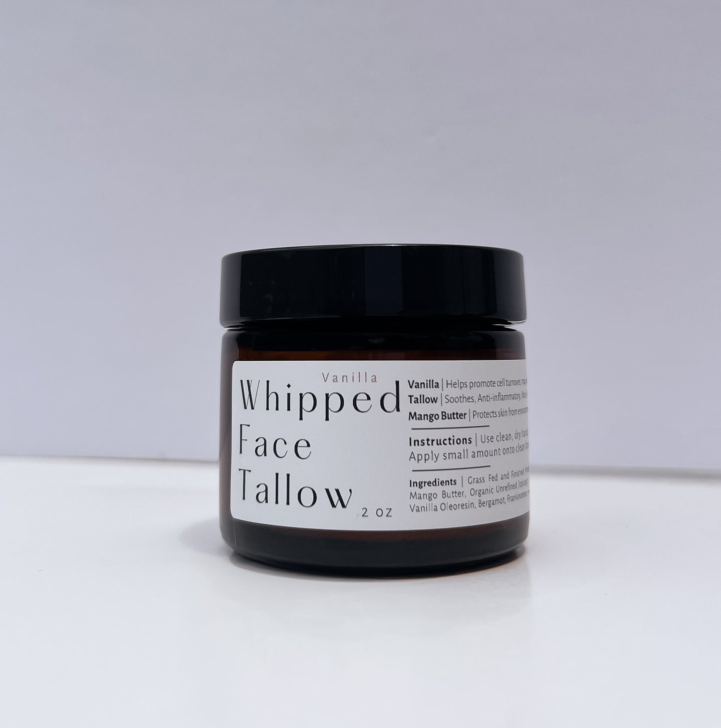 Tallow Face Cream | Grass Fed + Finished Beef Suet