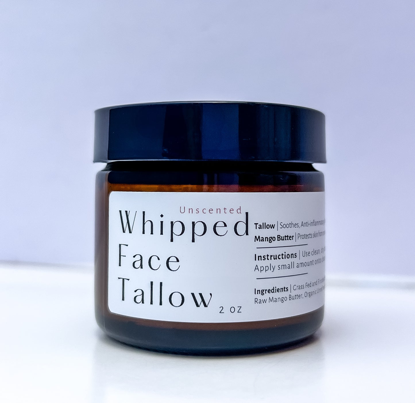 Tallow Face Cream | Grass Fed + Finished Beef Suet